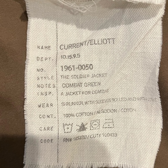 Current/elliott “the soldier” army jacket - Picture 9 of 9